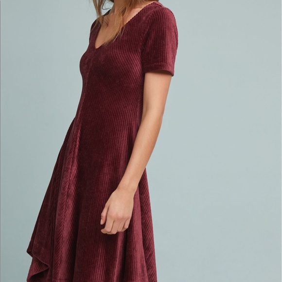 Anthropologie Dresses & Skirts - Saturday Sunday Anthropologie Ribbed Velvet Dress